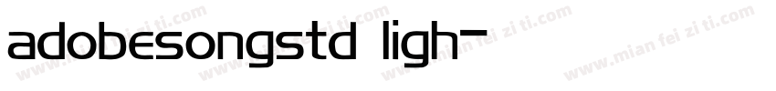 adobesongstd ligh字体转换
